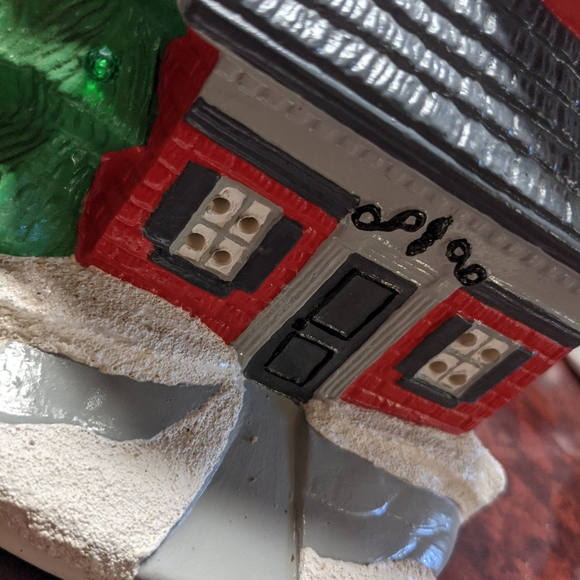 Vintage Hand Painted Ceramic Christmas House - Picture 3 of 8